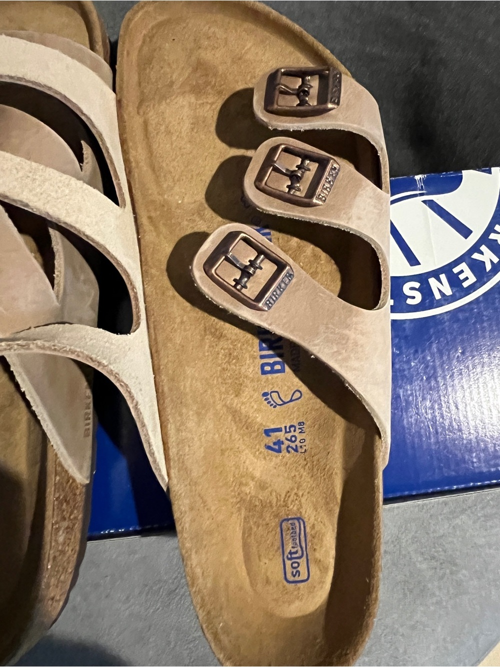 Birkenstock Women’s Florida Sandals Tabacco Size 10 US 41 EU - Picture 12 of 16